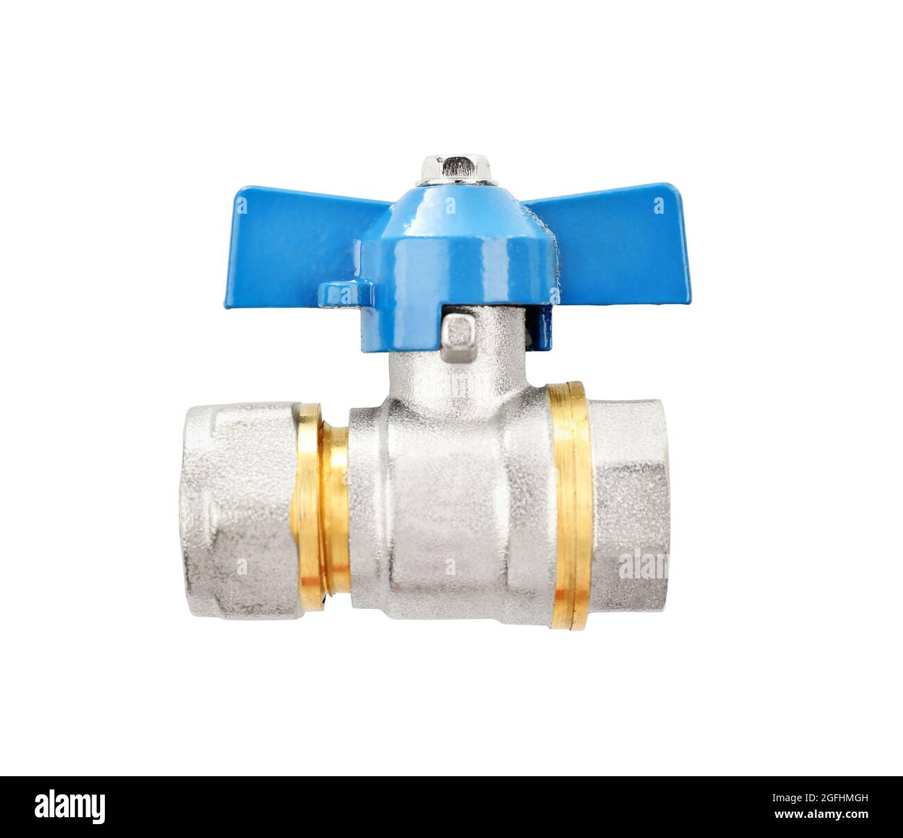 Plumbing valve, isolated on white Stock Photo Alamy