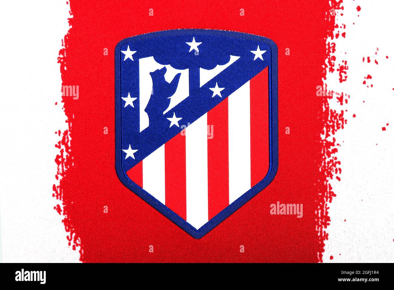 Atletico Madrid Football Club Flag and Coat of Arms Team in the New Super  League Championship Editorial Stock Photo - Illustration of football,  atletico: 216645283
