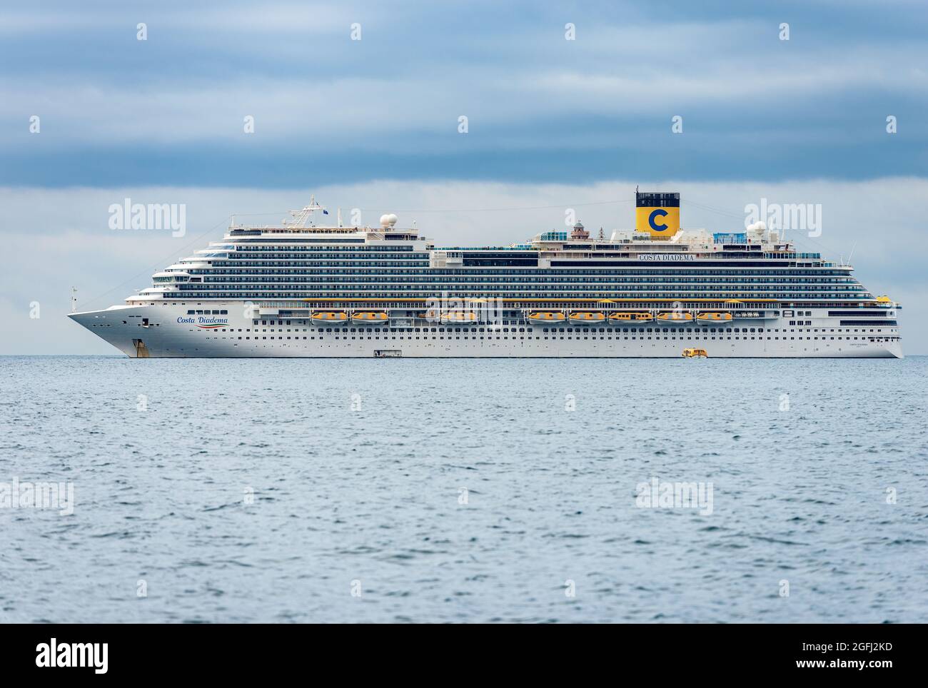 Costa Diadema Cruise Ship moored in the harbor of the Gulf of La Spezia.  Costa Cruises (Costa Crociere) is an Italian shipping company Stock Photo -  Alamy