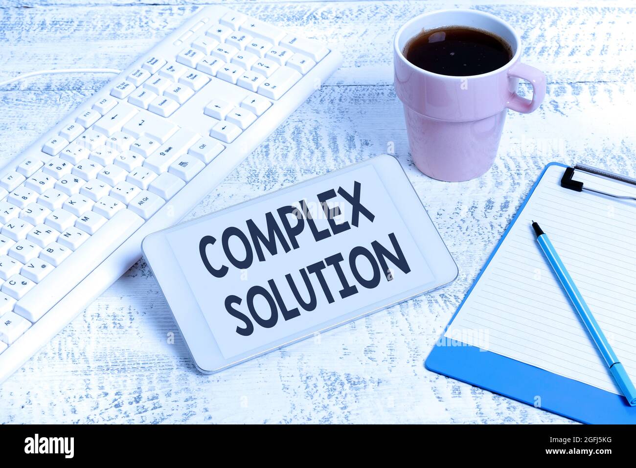 Conceptual display Complex Solution. Business overview significant ideas that are completely or partly repressed Wireless Communications Voice And Stock Photo