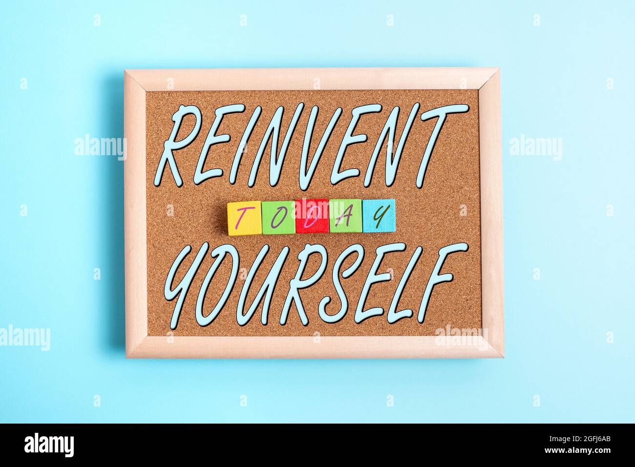 Reinvent Sign Text sign showing Reinvent Yourself. Business overview to do something ...
