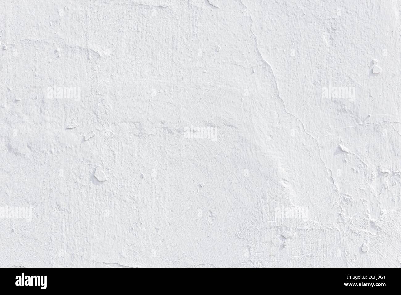 shabby white plaster texture and full frame background Stock Photo