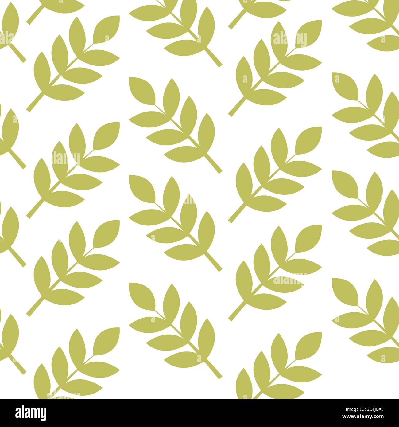 Leaves seamless pattern. Colorful. On white background. Stock Vector
