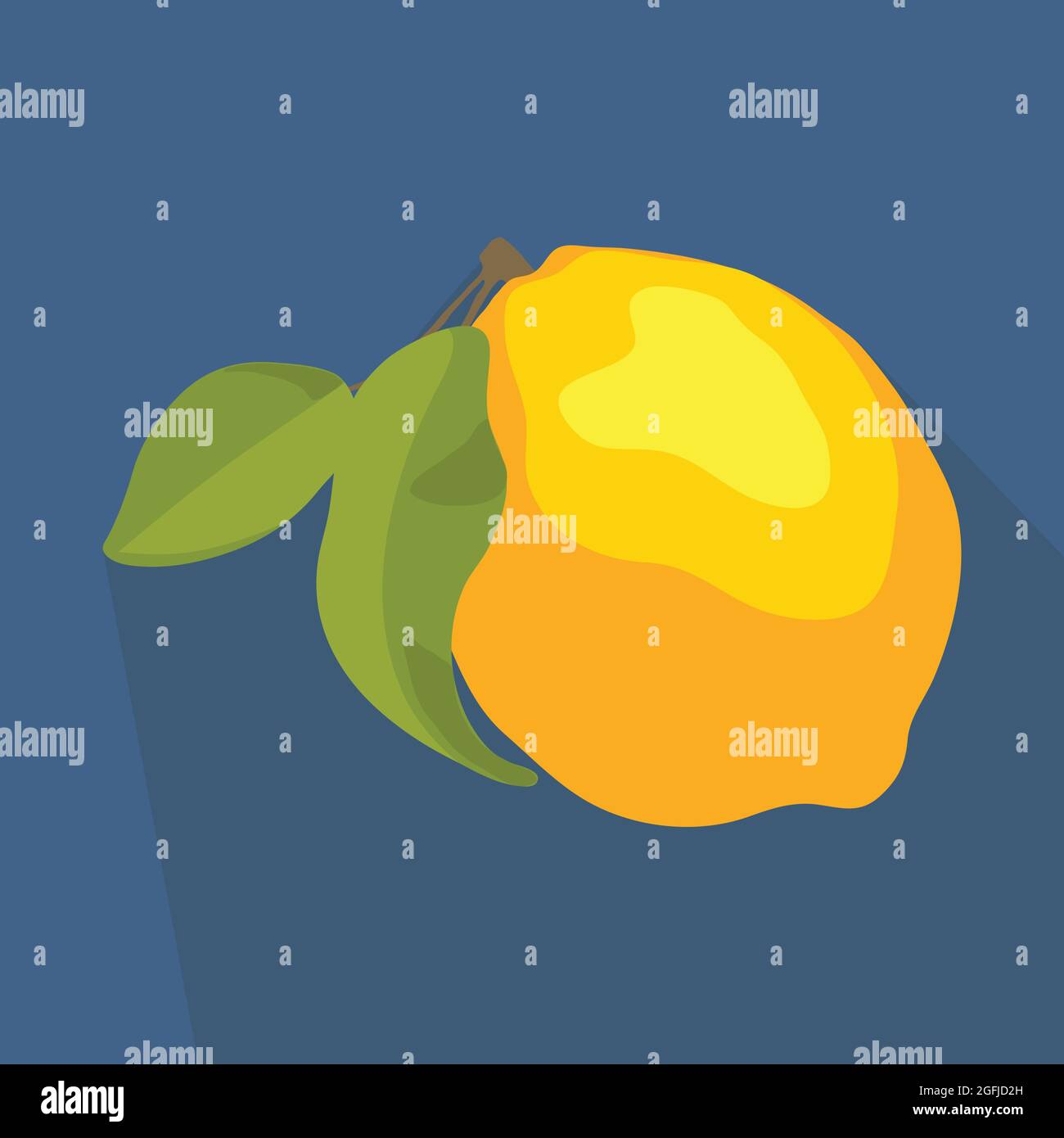 Lemon icon illustration. Stock Vector