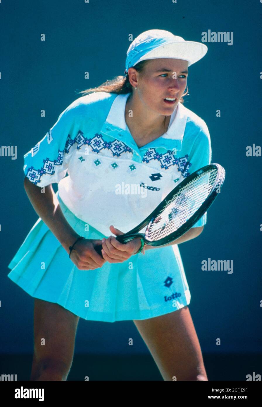 Belgian tennis player Dominique Monami, 1990s Stock Photo Alamy
