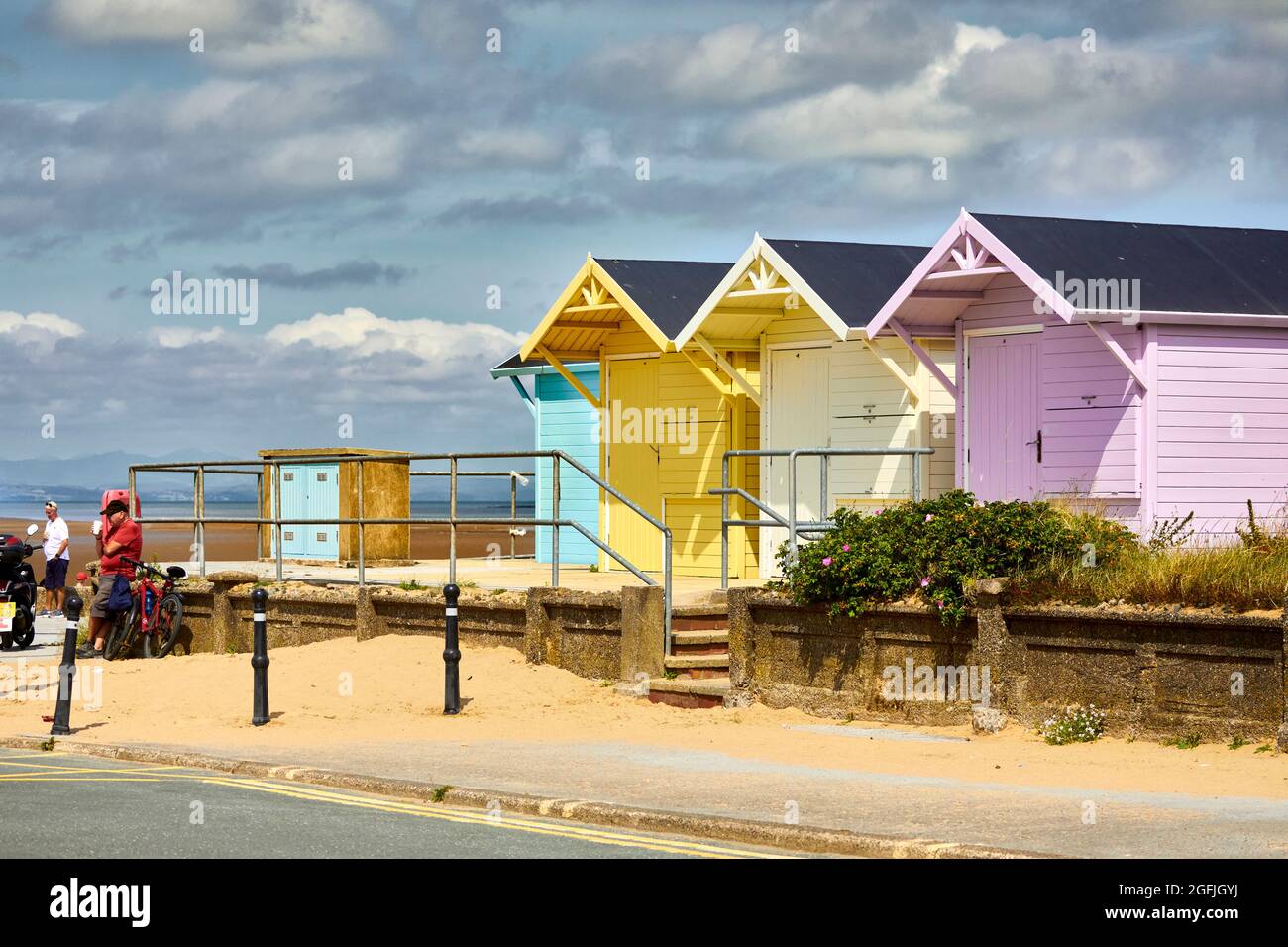 Fleetwood Lancashire coastal town and Marine Beach Stock Photo Alamy