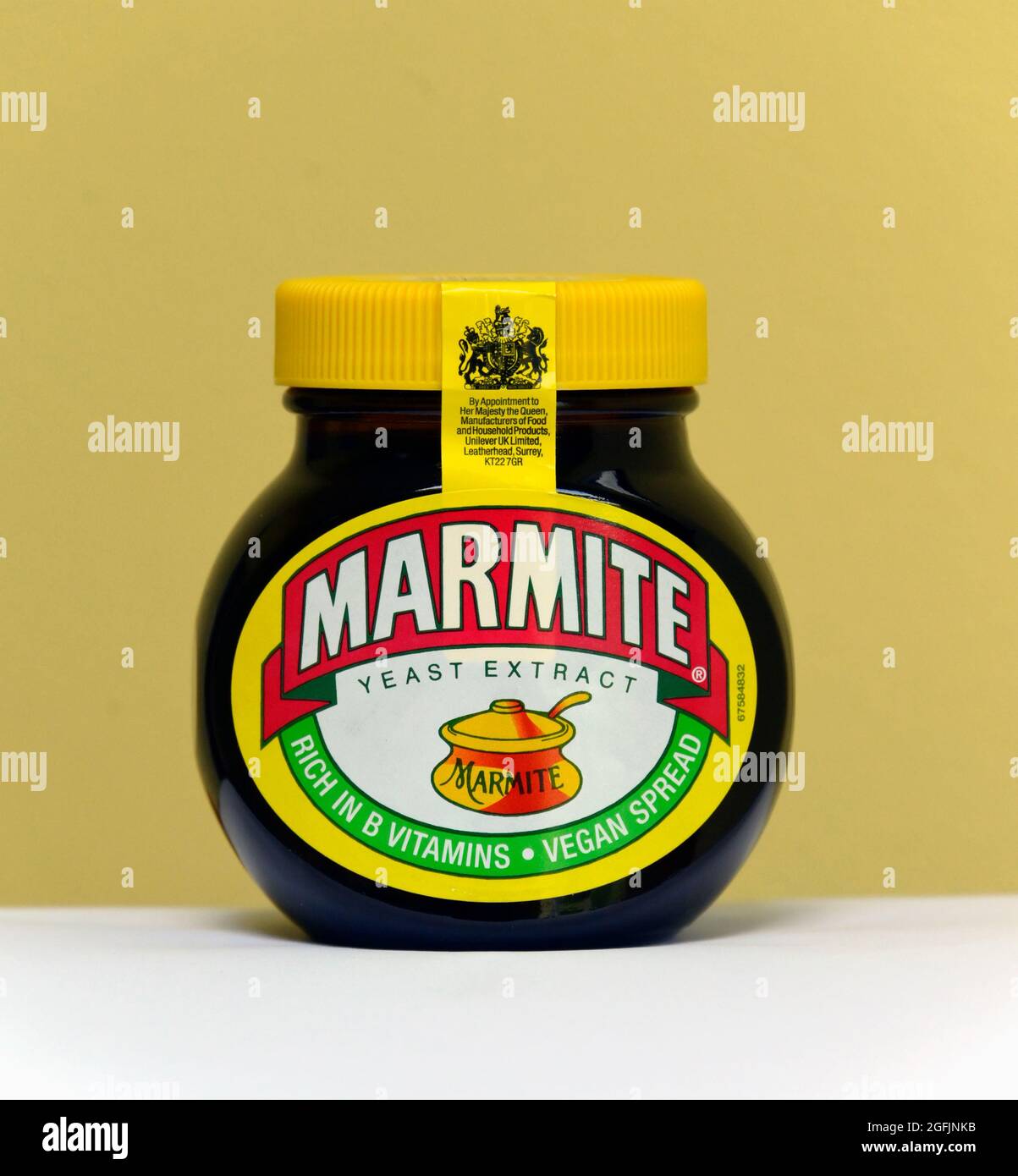 Jar of Marmite Yeast Extract. Rich in B Vitamins. Vegan Spread Stock Photo  - Alamy
