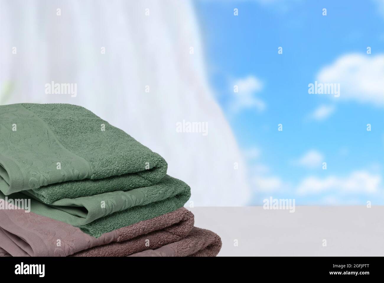 Bath towels and wash clothes hi-res stock photography and images - Alamy