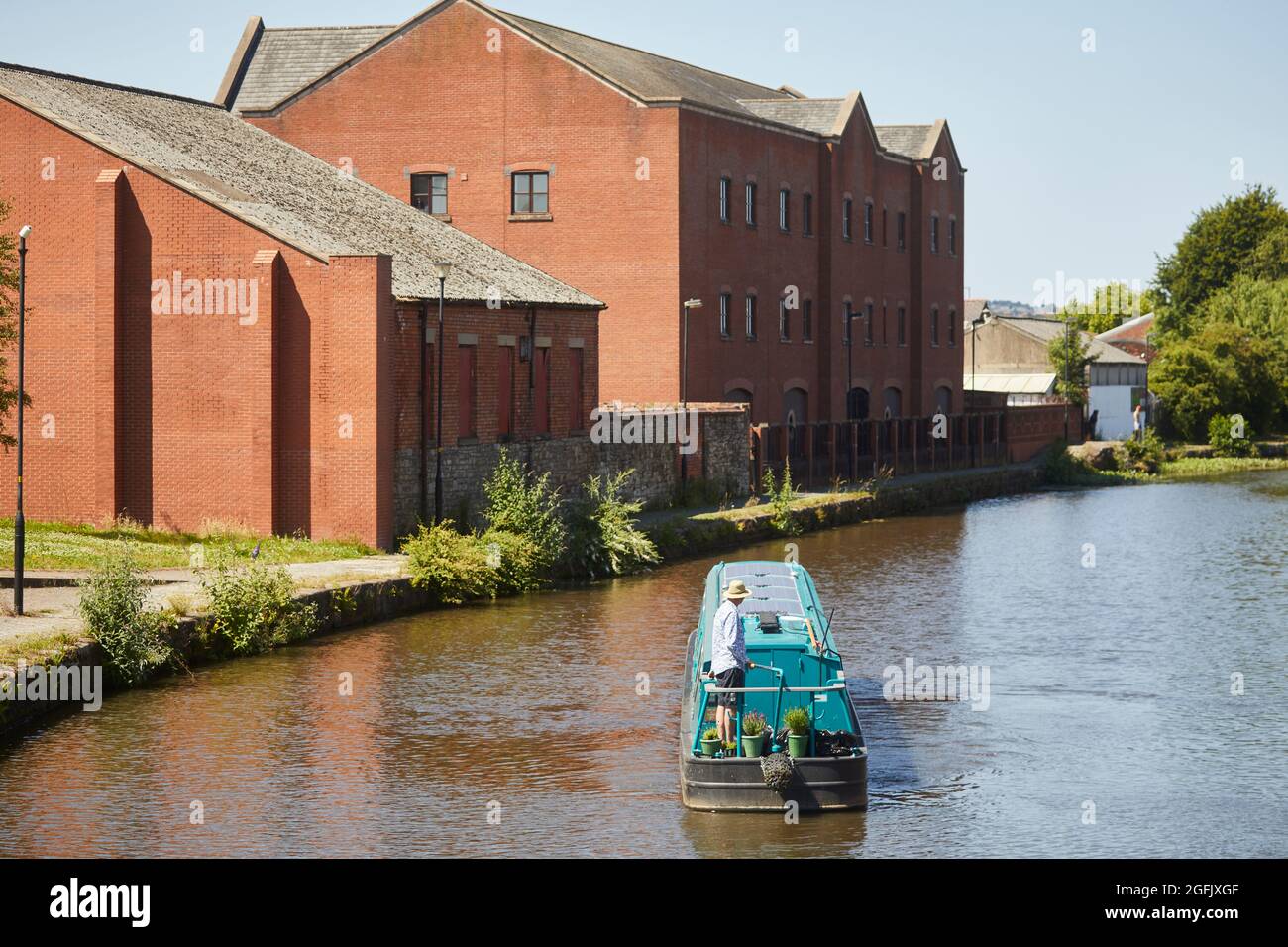 Wigan, Lancashire, Wigan Pier area Elizabeth House, with the Leeds