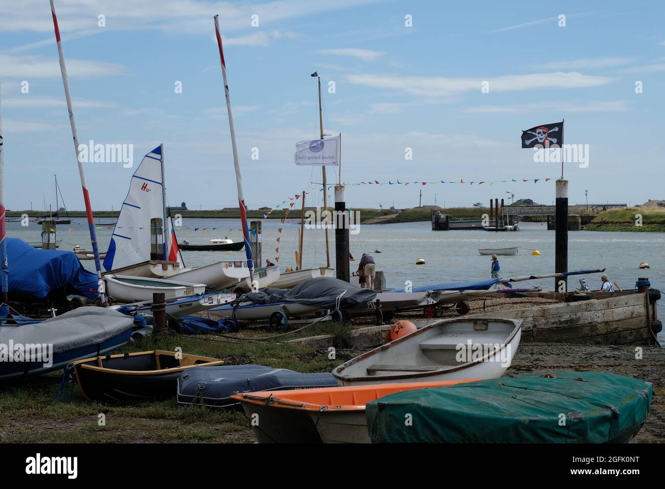 Orford Suffolk Town Quay Stock Photo Alamy