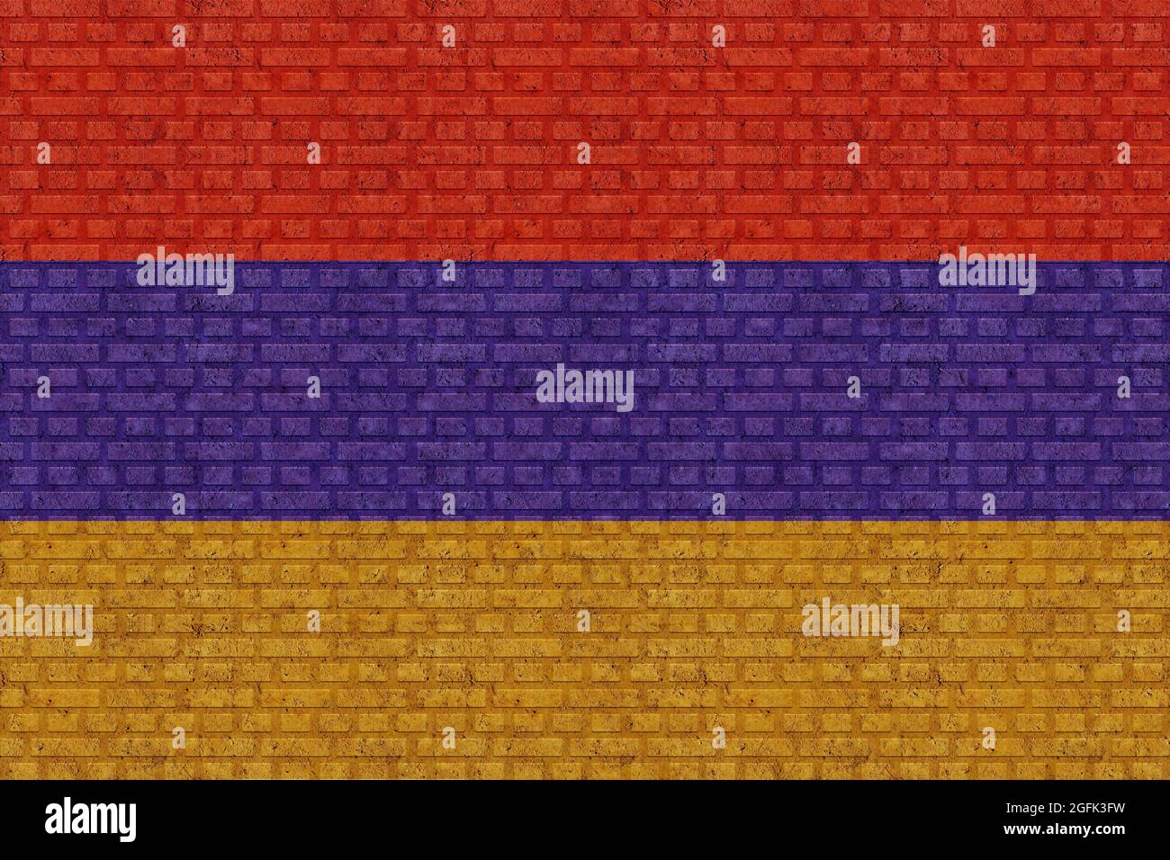 3D Flag of Armenia on a old brick wall background Stock Photo - Alamy