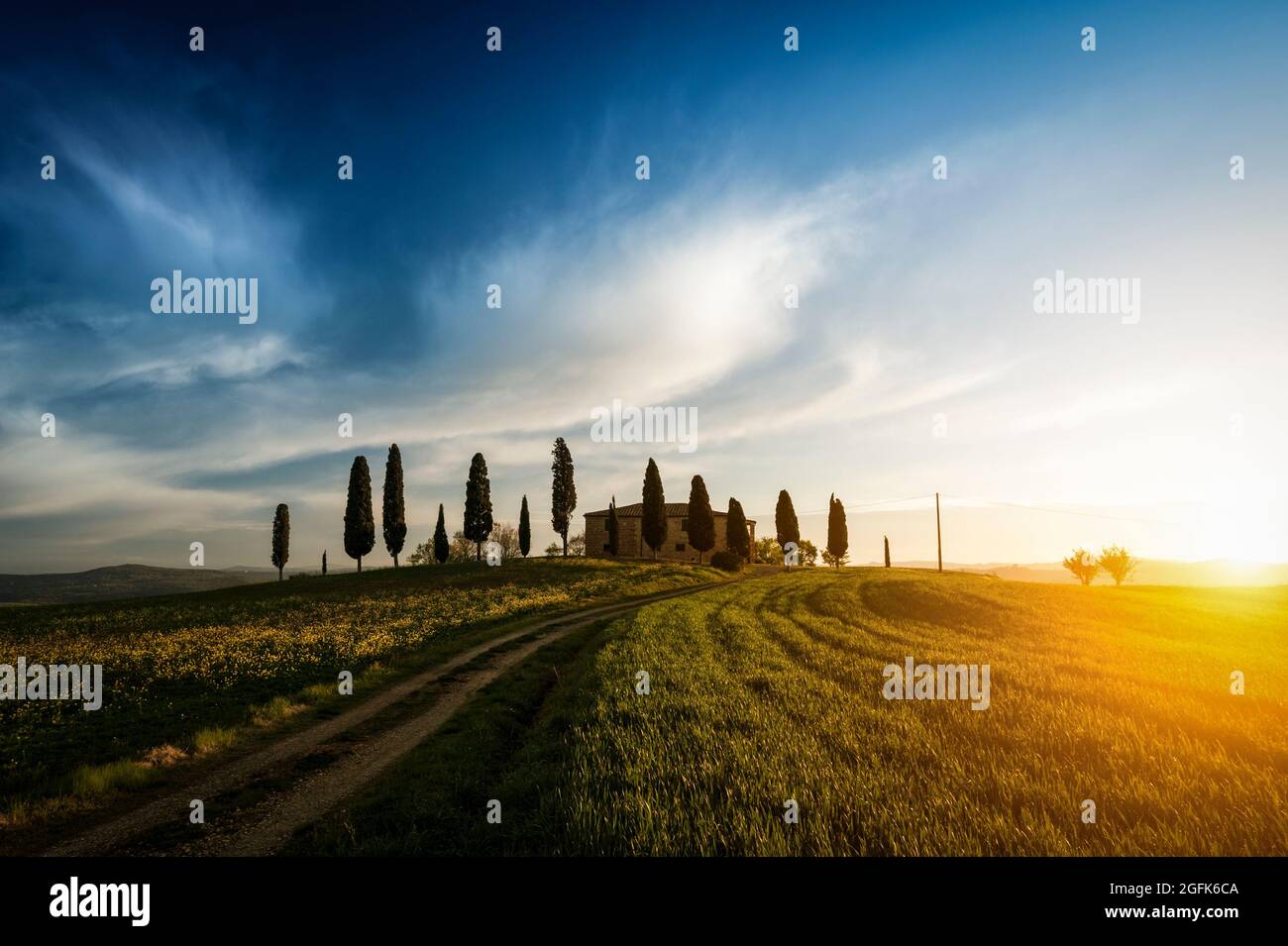 Farm in Tuscany Stock Photo - Alamy