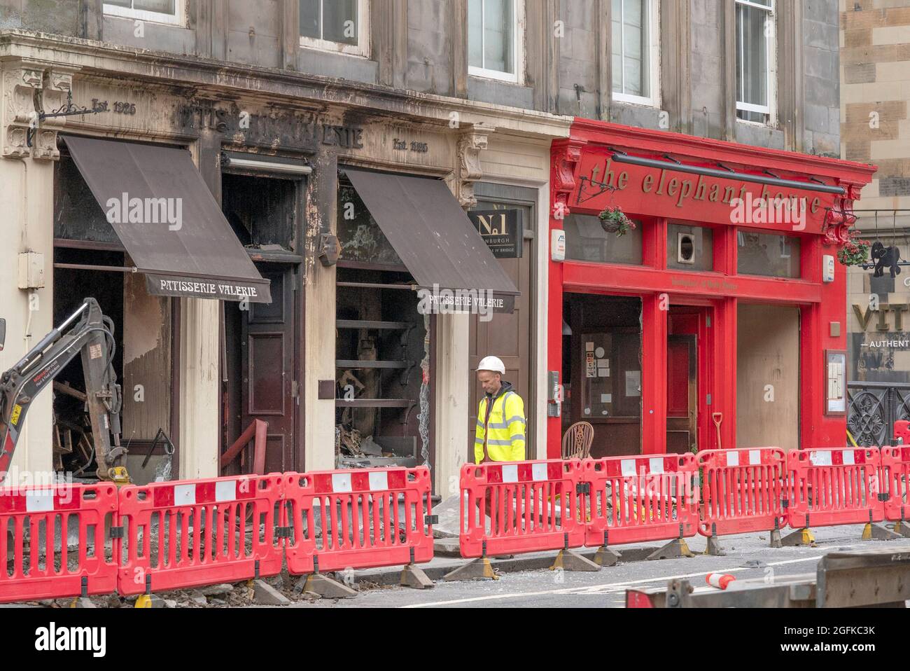 The Elephant House Cafe Where Jk Rowling Penned Her First Harry Potter Novel On Edinburgh S George Iv Bridge After A Fire Broke Out In The Adjacent Patisserie Valerie In The Early Hours