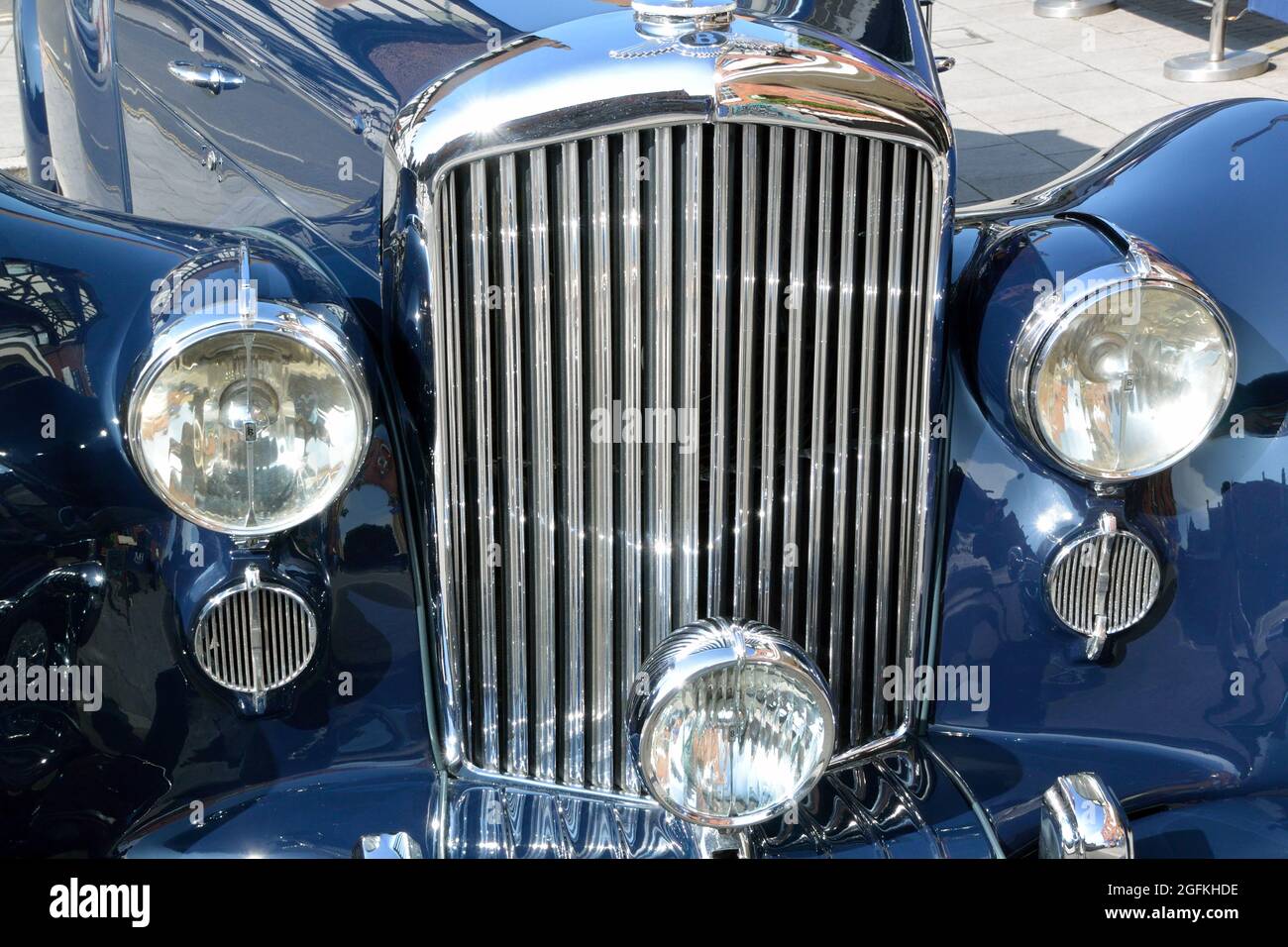 Rare 1950 Bentley Mark 6 drophead coupe belonging to Maids Head Hotel, Norwich Stock Photo