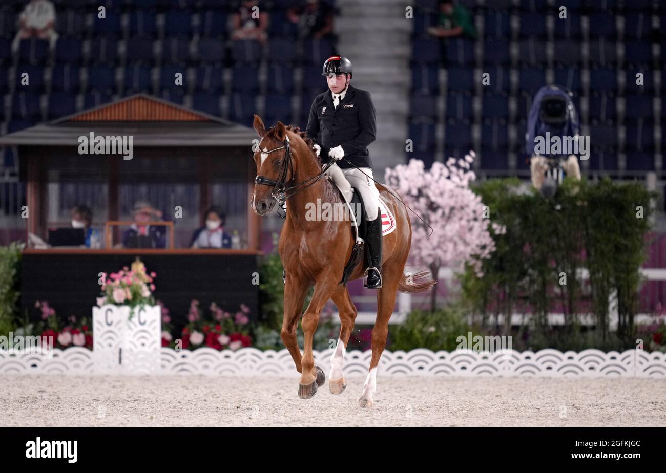 Austraia's Bernd Brugger riding Bellagio 4 in action during the ...