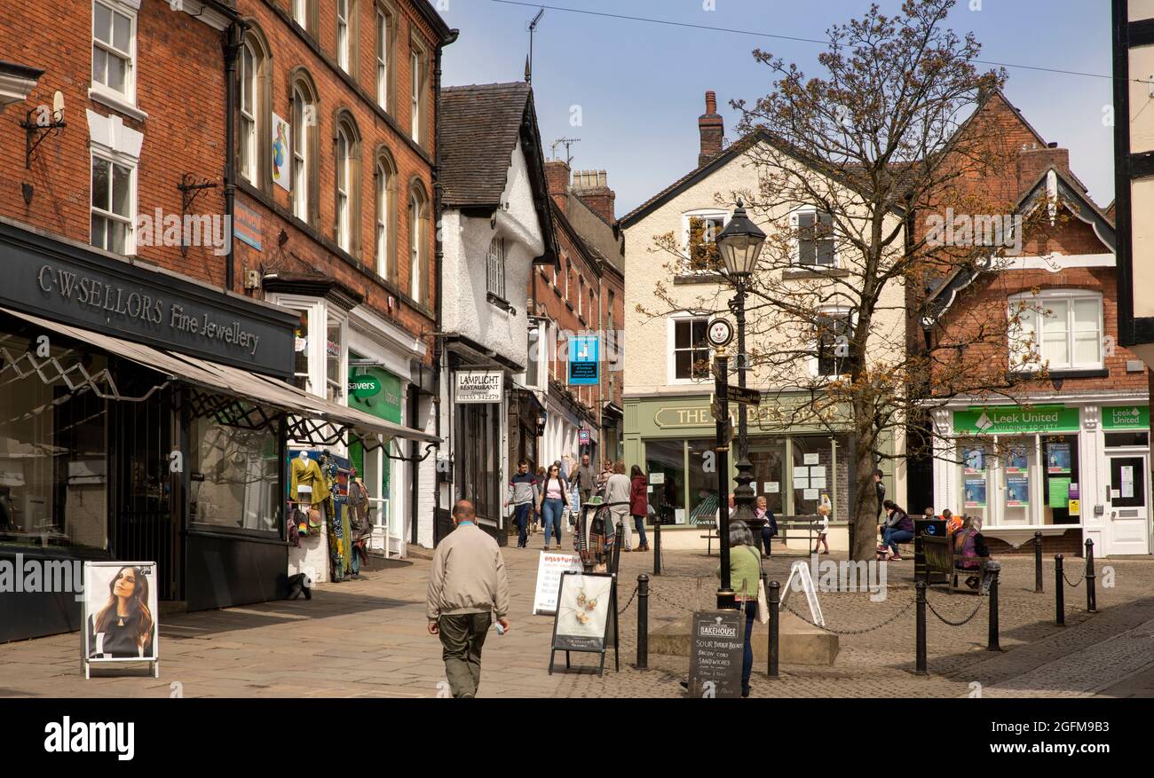 UK, England, Derbyshire, Ashbourne, Victoria Square, former Shambles ...