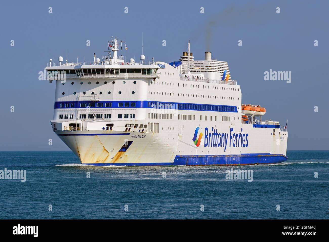 The crossChannel ferry Armorique is operated by Brittany Ferries on routes between England
