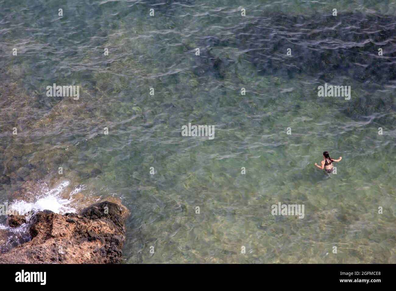 Woman in bath top view hi-res stock photography and images - Alamy