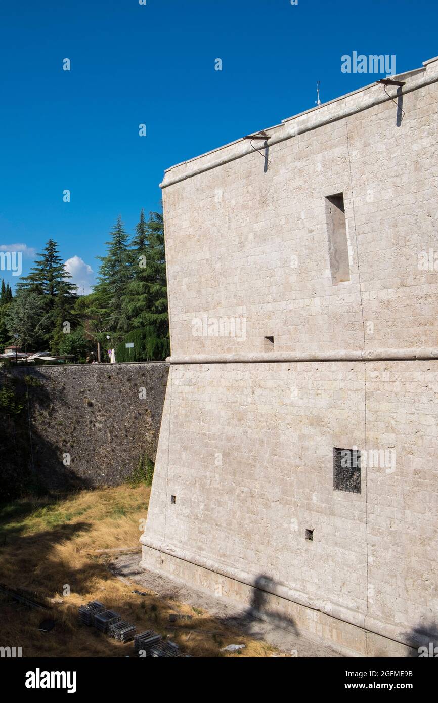 Italy, L'Aquila, Spanish fortress Stock Photo