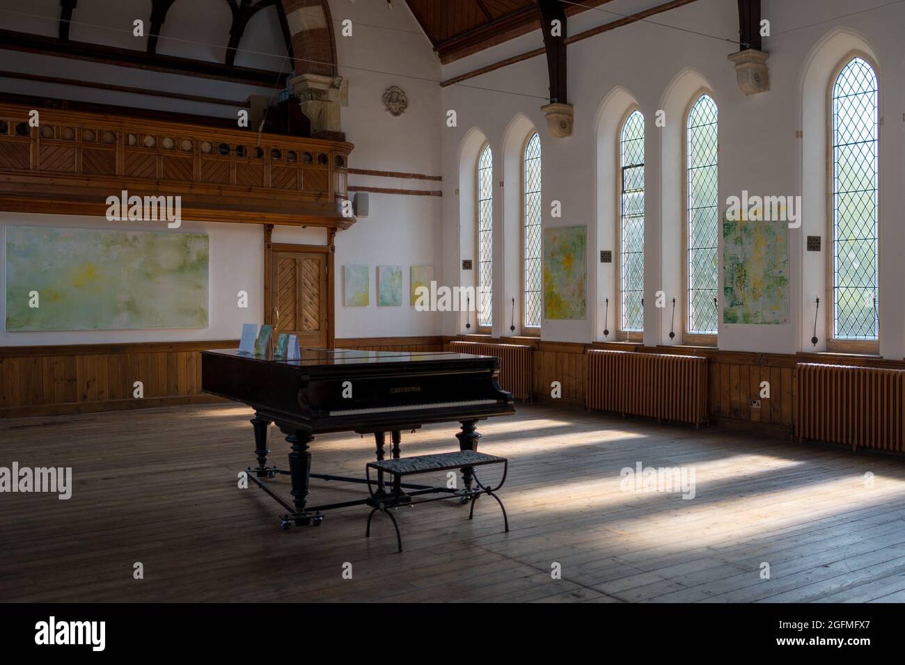 The Art Shop and Chapel, exhibition space, cafe and cultural centre, Abergavenny, Monmouthshire, Wales, UK Stock Photo