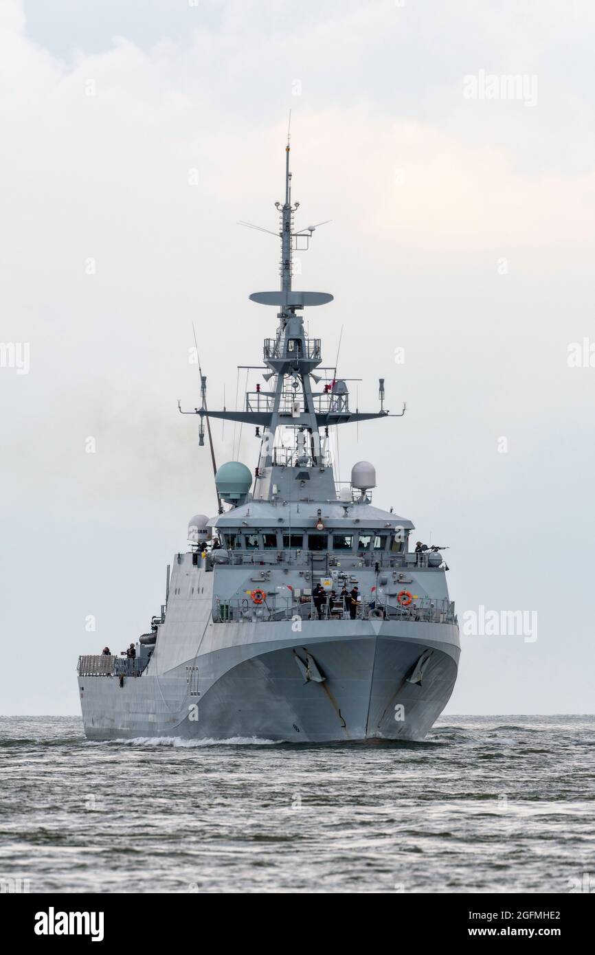 HMS Forth (P222) is a Batch 2 River class Offshore Patrol Vessel ...