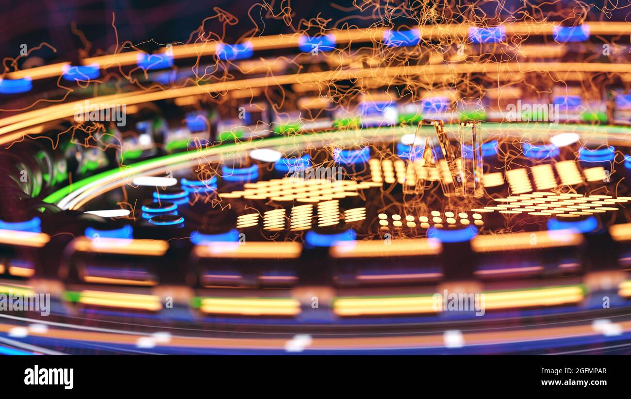 quantum processor concept for artificial intelligence Stock Photo - Alamy