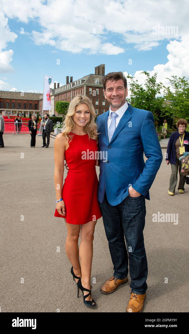 London, UK. 23rd May, 2016. Jessica Rose Moor and her former husband TV Presenter Nick Knowles. Credit: Maureen McLean/Alamy Stock Photo
