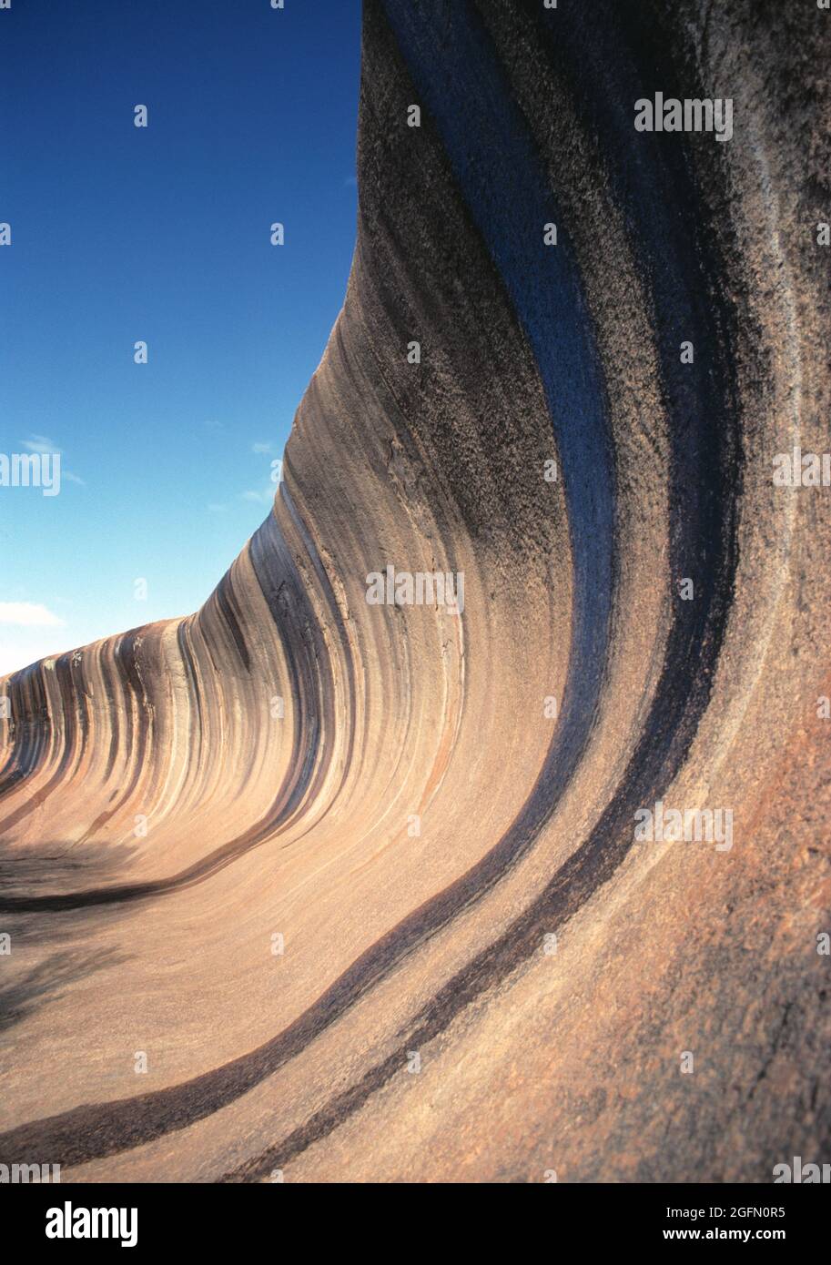 Western Australia. Katanning region. Wave Rock near Hyden. Stock Photo