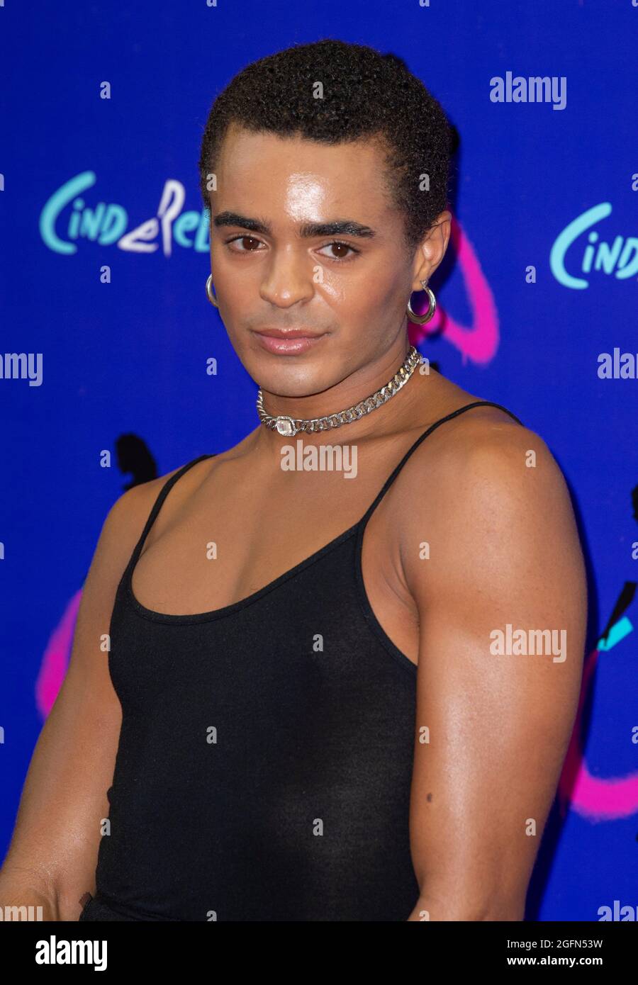 LONDON, ENGLAND - AUGUST 25: Layton Williams attends Andrew Lloyd Webber's 'Cinderella' at the Gillian Lynne Theatre on August 25, 2021 in London, Eng Stock Photo