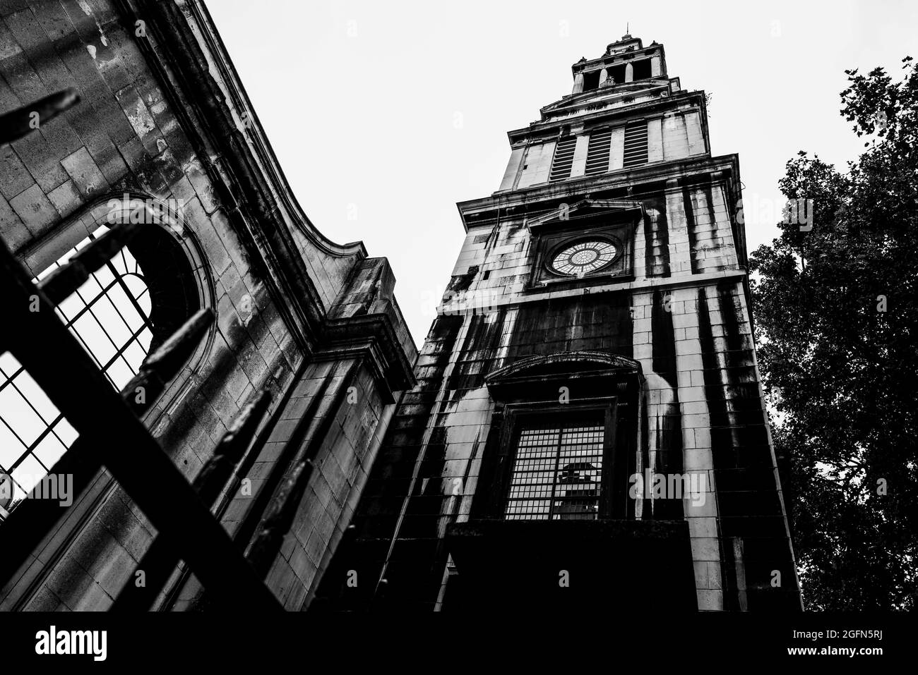 Bombed City Church Stock Photo Alamy