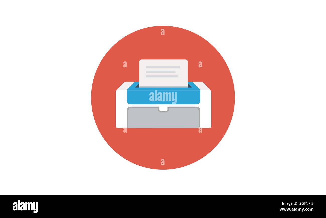 Printer icon in flat style. printer symbol for website design, app, ui ...