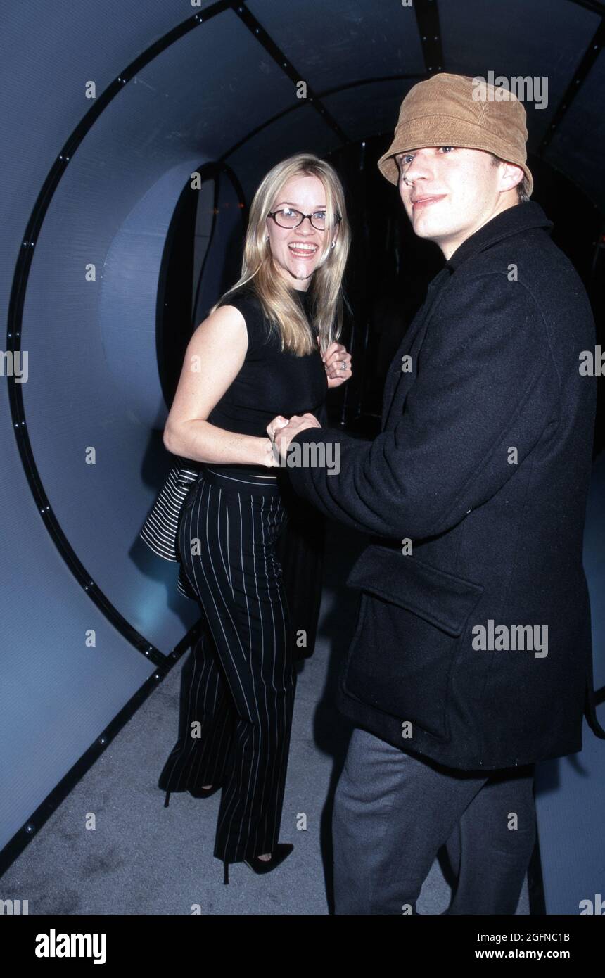 Reese Witherspoon and Ryan Phillippe attend Sama Eyewear Launch Party at Drive In Studios in New York City on March 22, 2001.  Photo Credit: Henry McGee/MediaPunch Stock Photo