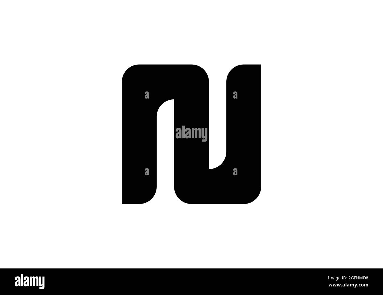 Initial Monogram Letter N Logo Design Vector Template N Letter Logo Design Stock Vector