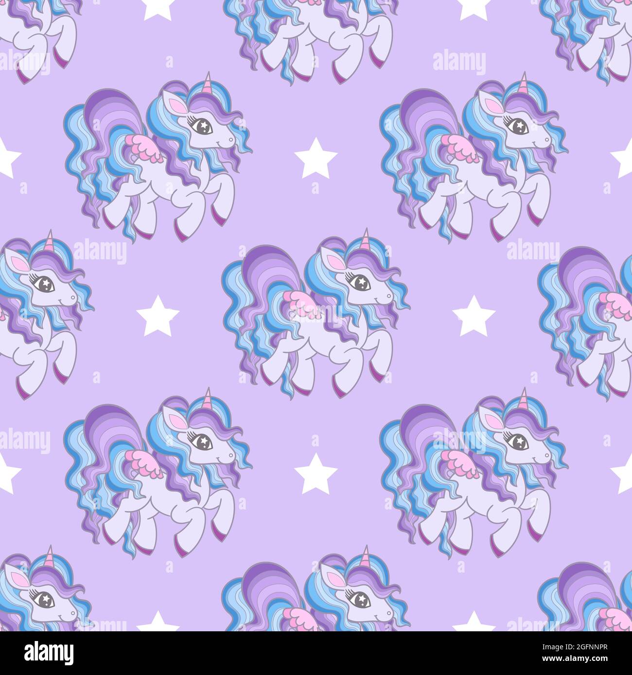 Seamless pattern with white unicorns. Vector Stock Vector Image & Art ...