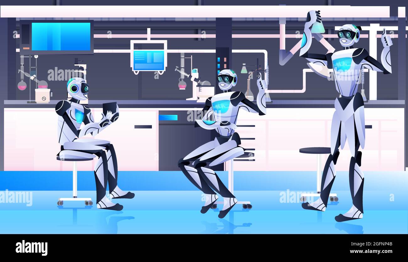 robotic chemists making chemical experiments in lab engineering artificial intelligence