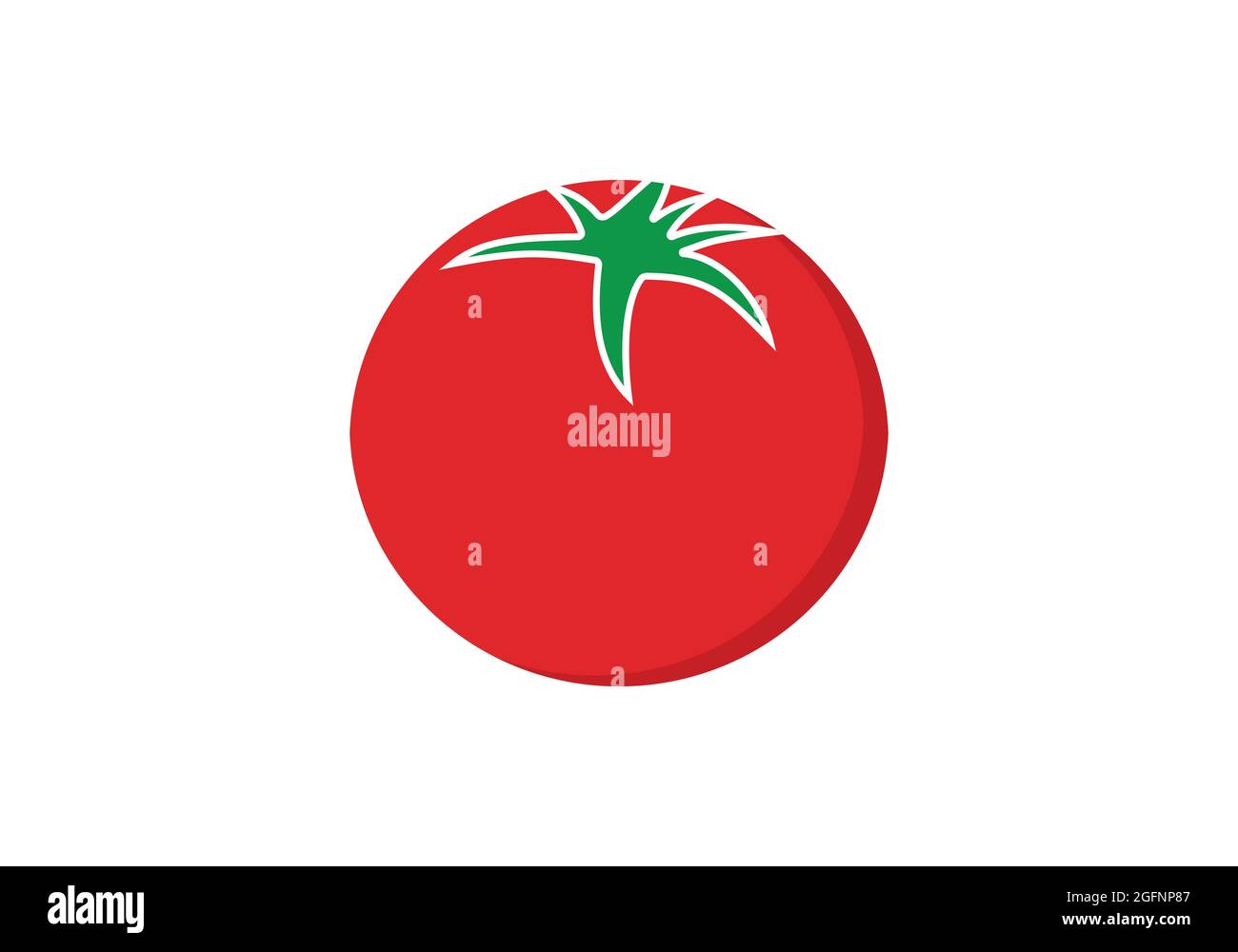 Tomato Clipart Design Fresh Red Tomato Logo Icon Design Stock Vector