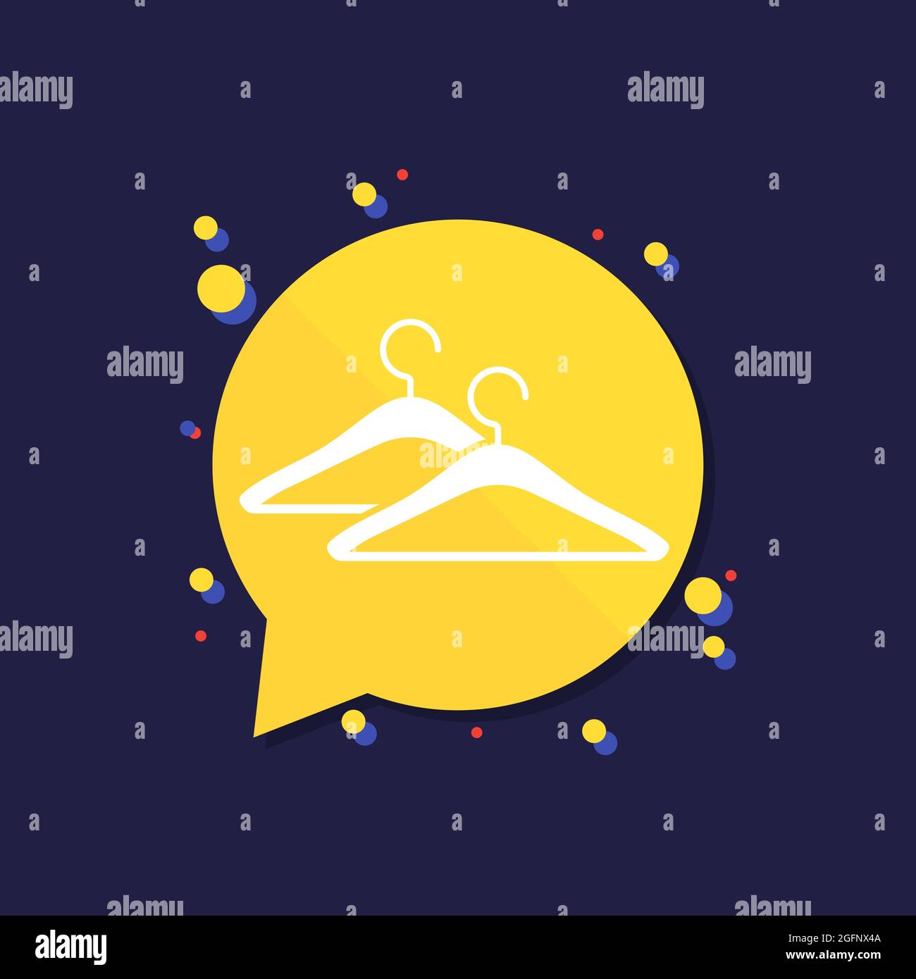 hangers vector icon for web Stock Vector