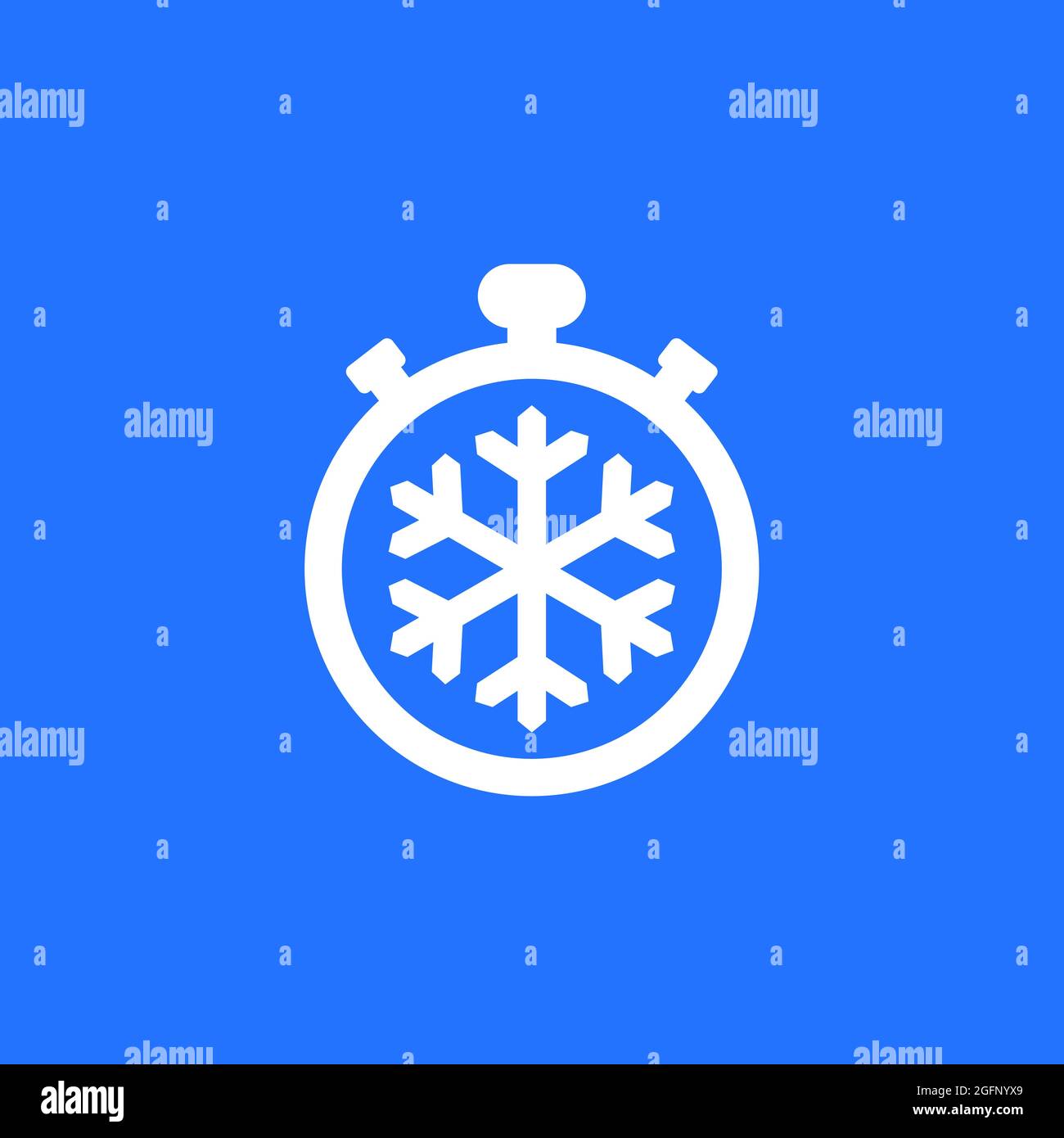 Freezing time icon with timer Stock Vector Image & Art Alamy