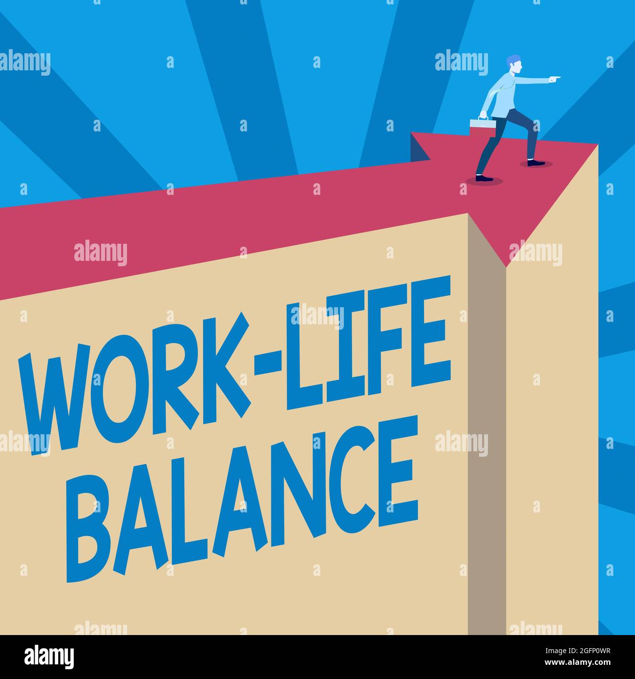 Sign displaying Work Life Balance. Word for time allocated for work and ...