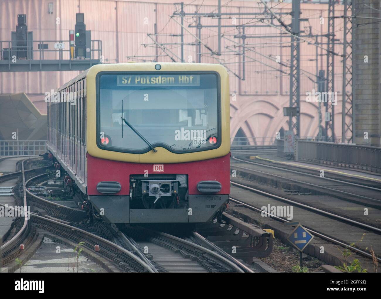 Berlin September 2019: A photo of a train of the Berlin S-Bahn Stock Photo