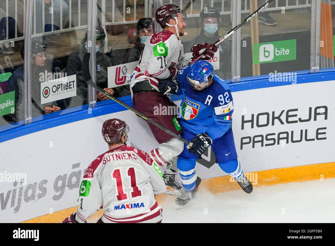 26.08.2021, Riga, Arena Riga, Olympic Qualification: Italy - Latvia ...