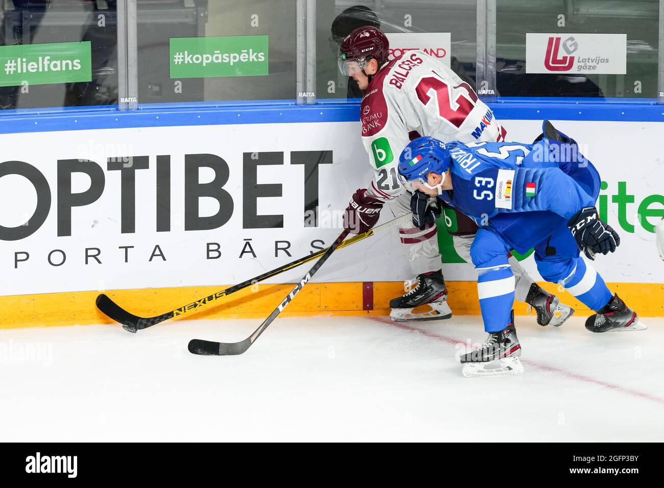 26.08.2021, Riga, Arena Riga, Olympic Qualification: Italy - Latvia ...