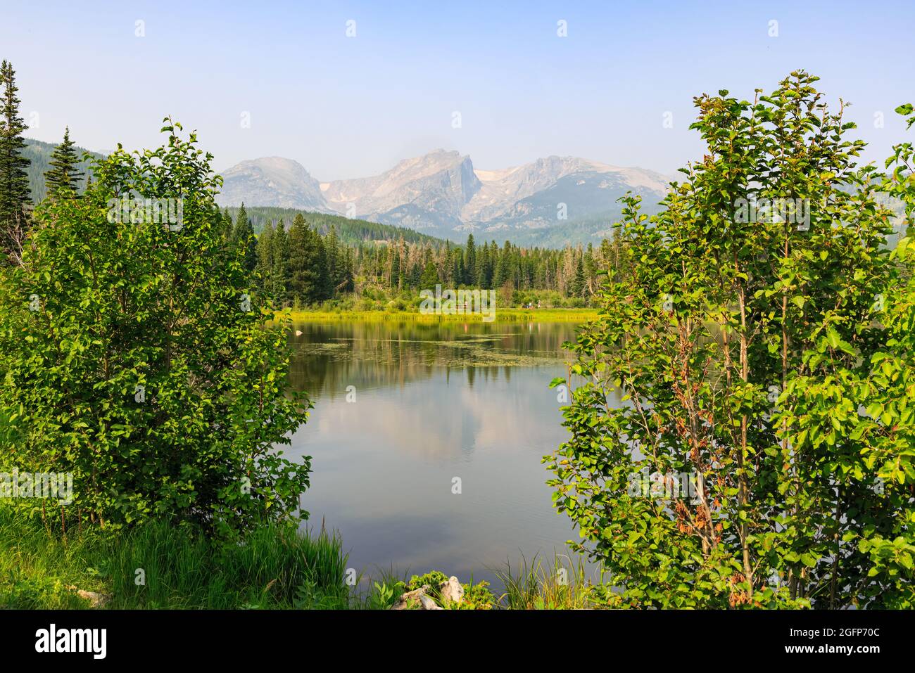 Bear Lake in Rocky Mountain National Park, Colorado, USA Stock Photo ...