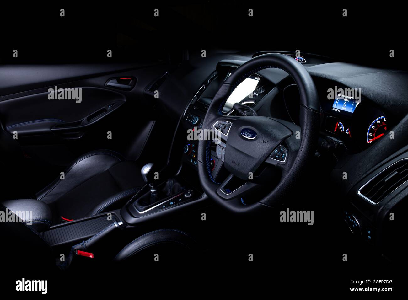 Gray Car Ford Focus Mk3 March Stock Photo 1934099885