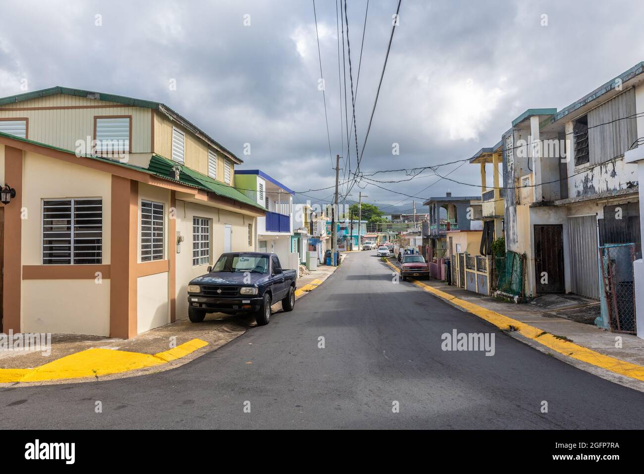 An empty street in Luquillo Puerto Rico Stock Photo Alamy
