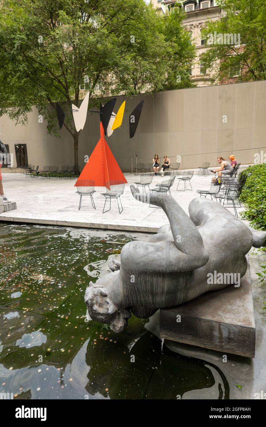 The River Statue, MoMa, NYC, USA, 2021 Stock Photo