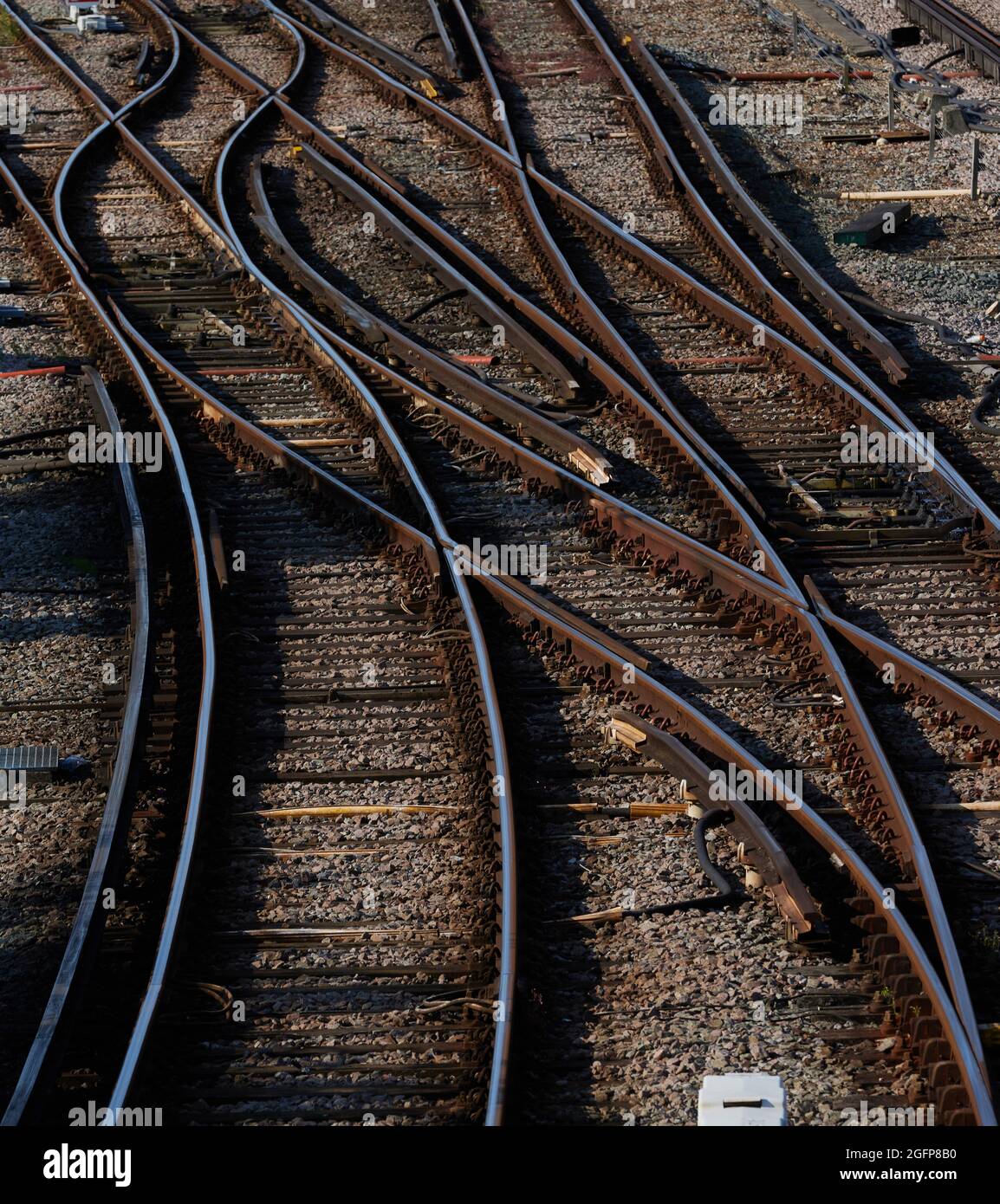 Train Tracks Rear Isolated railway tracks hi-res stock photography and images - Alamy