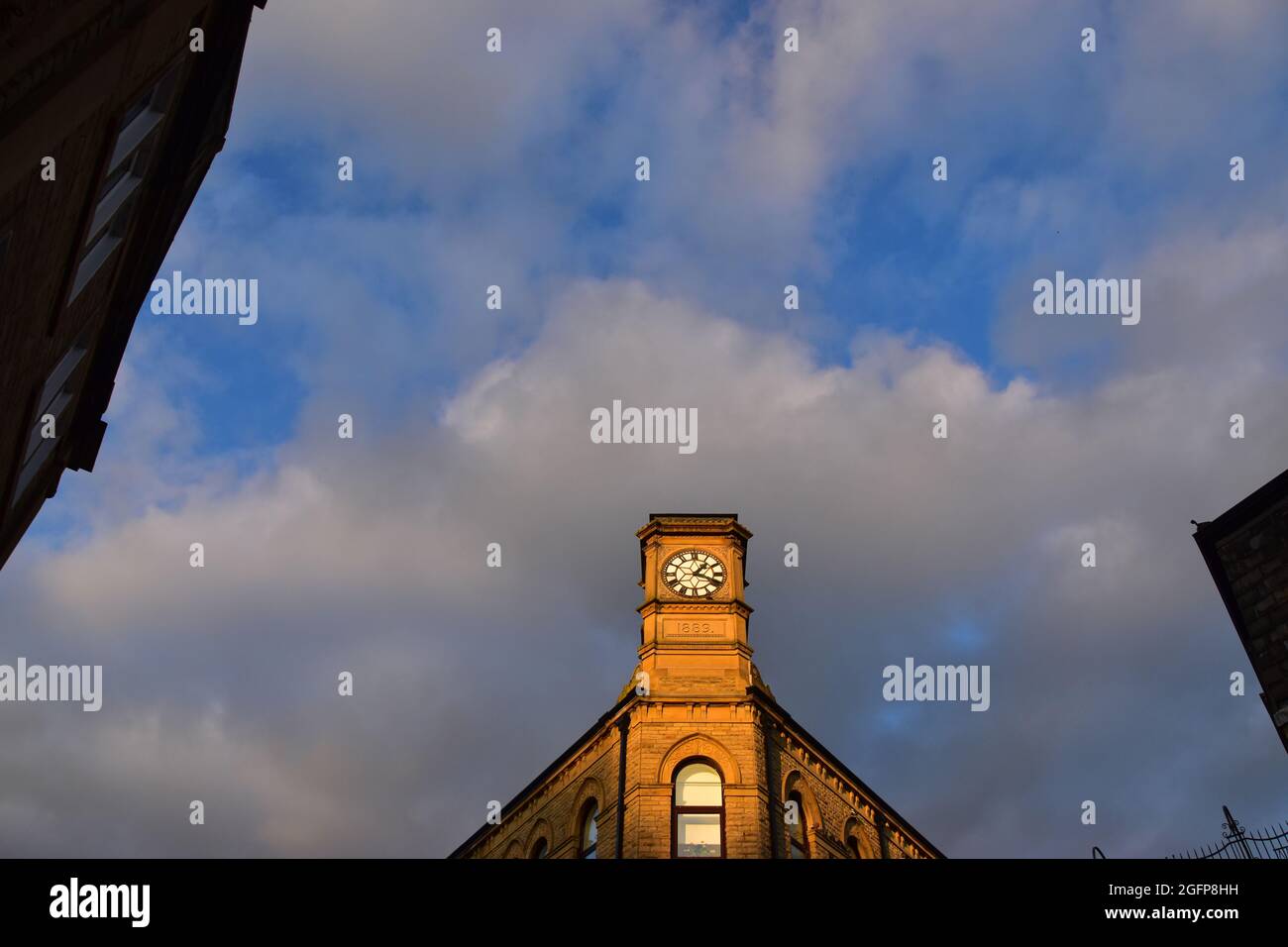 Old mill clock tower hi-res stock photography and images - Alamy