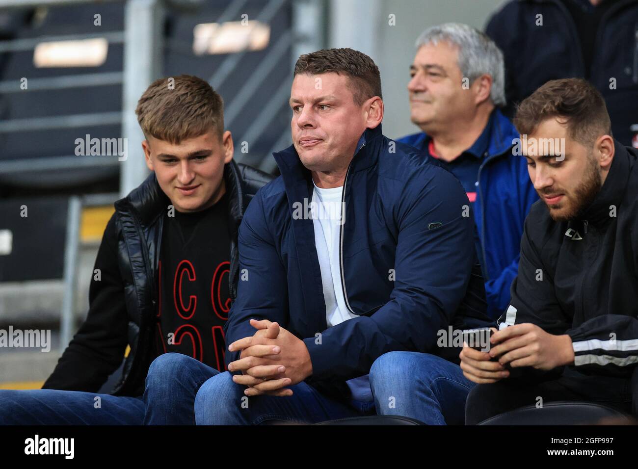 Hull, UK. 26th Aug, 2021. Lee Radford former Hull FC head coach is in attendance in Hull, United Kingdom on 8/26/2021. (Photo by Mark Cosgrove/News Images/Sipa USA) Credit: Sipa USA/Alamy Live News Stock Photo