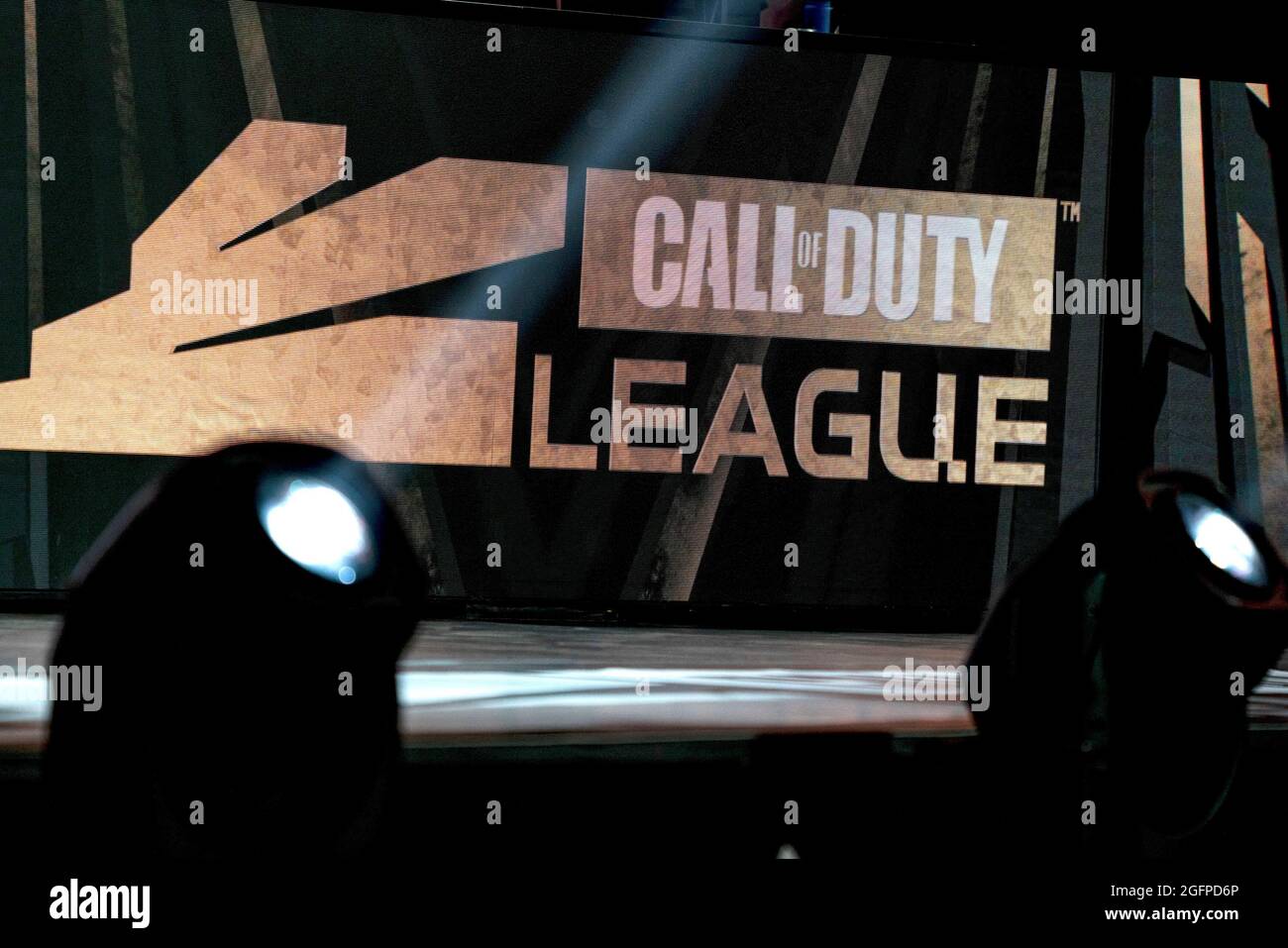 Los Angeles, California, USA. 19th Aug, 2021. Fans await the start of the Call of Duty League Championship Weekend at the Galen Center on Thursday, August 19, 2021 in Los Angeles, California. (Credit Image: © Justin L. Stewart/ZUMA Press Wire) Stock Photo
